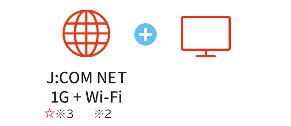 J:COM NET 320M Wi-Fi 標準装備 TV