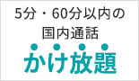 「かけ放題5分」初月翌月無料