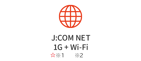 J:COM NET 320M Wi-Fi standard equipment