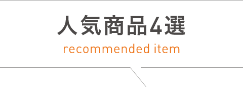 人気商品5選 recommend item