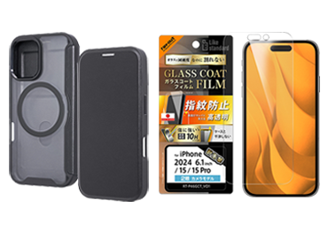 手帳型カバー・保護フィルムセット