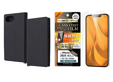 手帳型カバー・保護フィルムセット