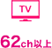 TV 62ch以上