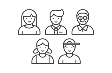 家族のイラスト