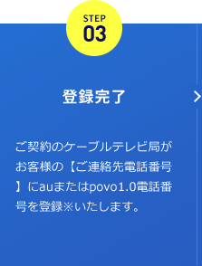 STEP03 登録完了