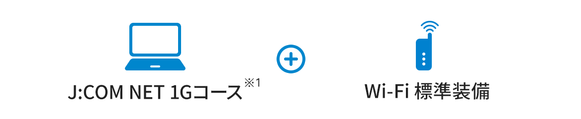 J:COM NET 1Gコース + Wi-Fi