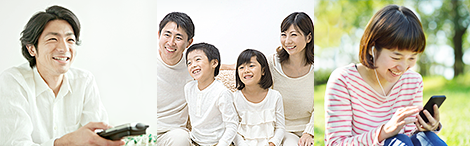 テレビの楽しみ方、もっと広がる。イメージ図