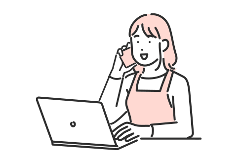 お申し込みのイラスト