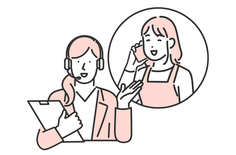 ご契約・工事日調整のイラスト
