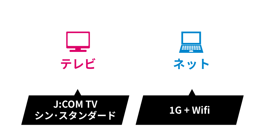 テレビ J:COM TV シン・スタンダード+ネット 1G+Wi-Fi