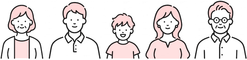 家族のイラスト