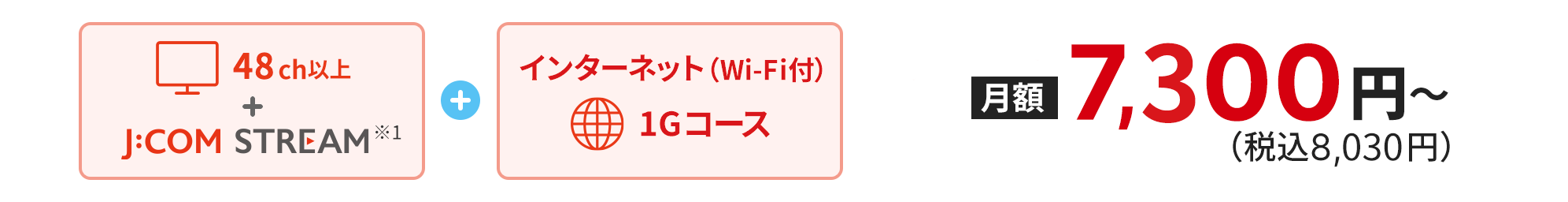 インターネット（Wi-Fi付）1Gコース+スマホ データ盛で 1GB→5GB 6カ月間実質月額1,978円（税込）