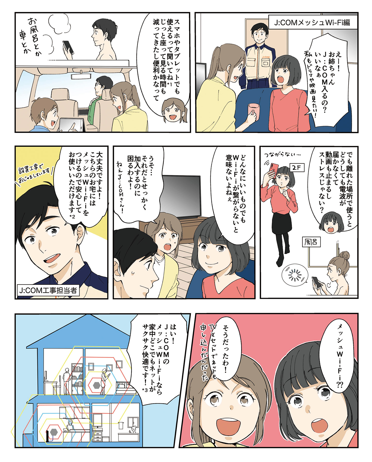 J Comサービスをマンガで紹介 J Com