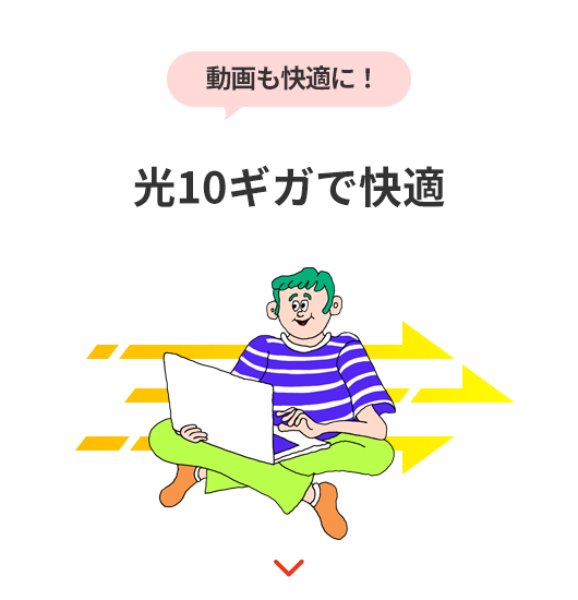 光10ギガで快適