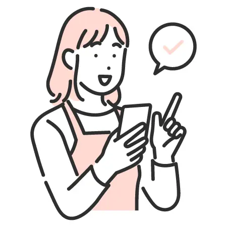 ガイドに沿って簡単なアプリ設定をするだけ！