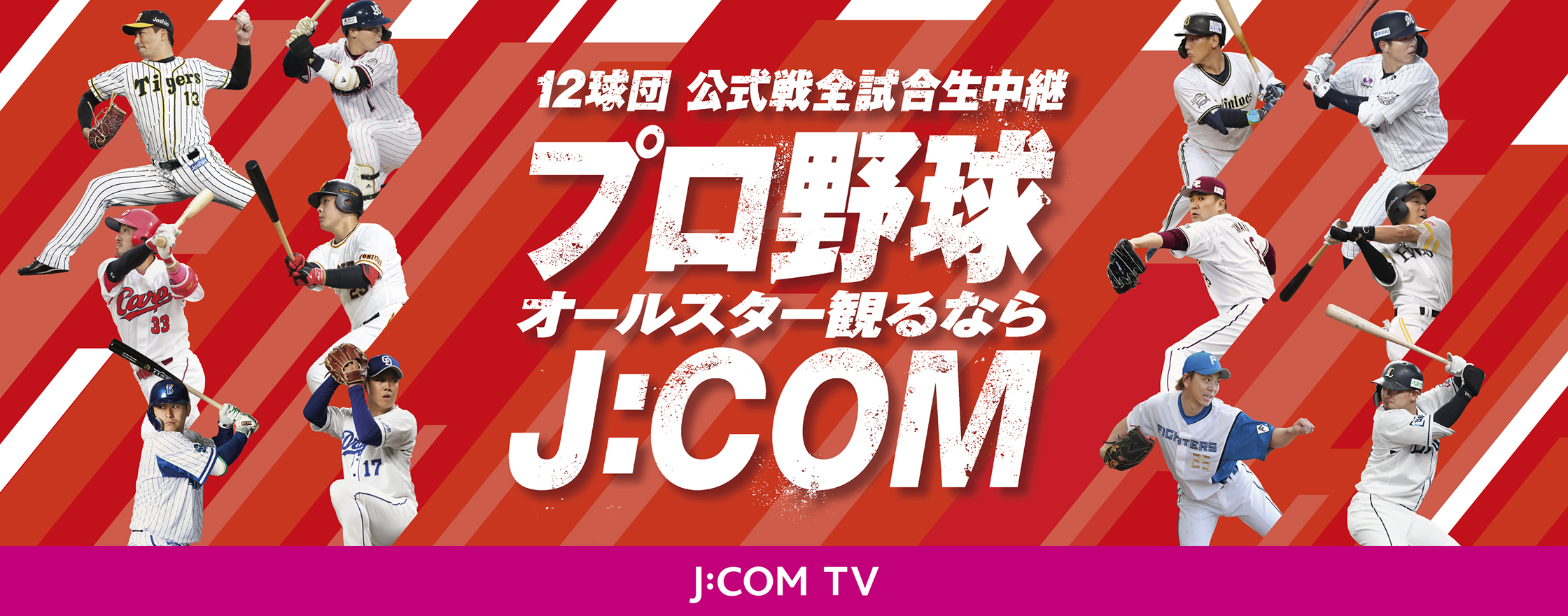 12球団 公式戦全試合生中継 プロ野球交流戦観るならJ:COM J:COM TV