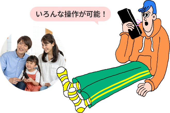 いろんな操作が可能!