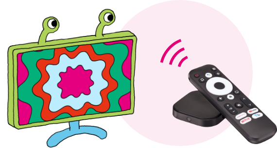 ネット動画をテレビの大画面で！イメージ 実装にご提供するものは写真と異なる場合があります。