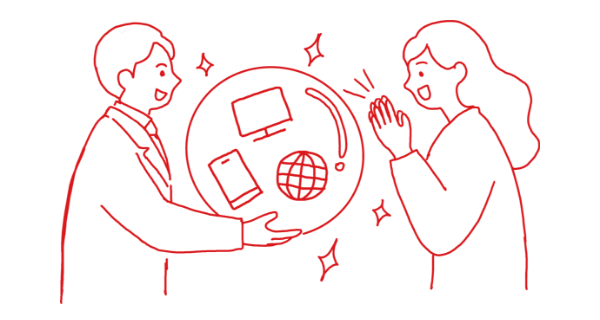 製品やサービスを改善しご提供するイメージ